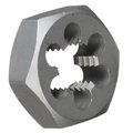 Qualtech Hex Die, Standard, Series DWT, Metric, M33x2 Thread, Right Hand Thread, Carbon Steel, Bright DWTMHX33X2